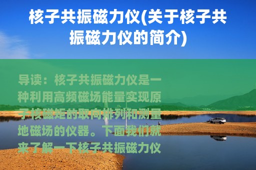 核子共振磁力仪(关于核子共振磁力仪的简介)