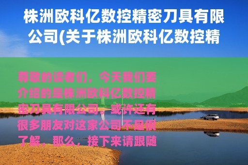 株洲欧科亿数控精密刀具有限公司(关于株洲欧科亿数控精密刀具有限公司的简介)