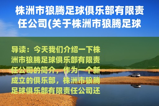 株洲市狼腾足球俱乐部有限责任公司(关于株洲市狼腾足球俱乐部有限责任公司的简介)