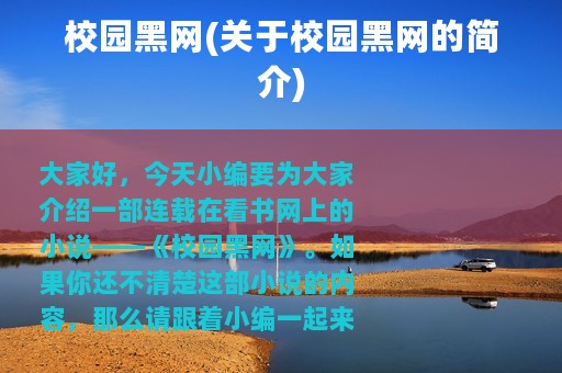 校园黑网(关于校园黑网的简介)