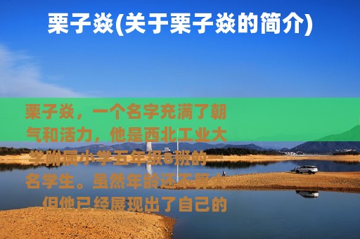 栗子焱(关于栗子焱的简介)