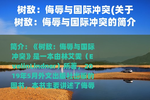 树敌：侮辱与国际冲突(关于树敌：侮辱与国际冲突的简介)