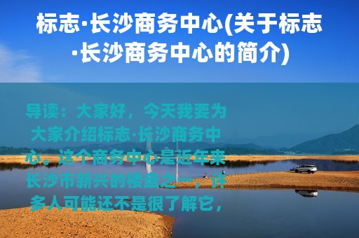 标志·长沙商务中心(关于标志·长沙商务中心的简介)