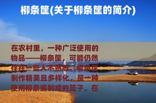 柳条筐(关于柳条筐的简介)