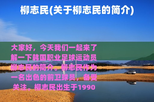 柳志民(关于柳志民的简介)