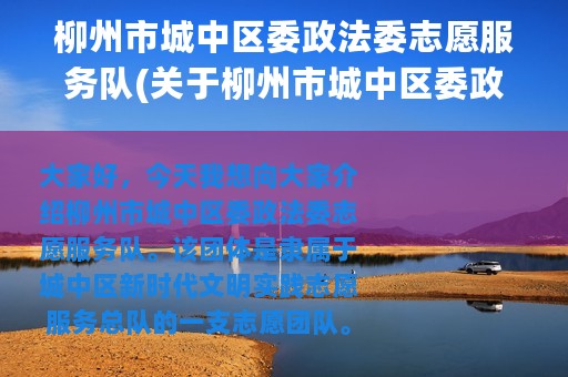 柳州市城中区委政法委志愿服务队(关于柳州市城中区委政法委志愿服务队的简介)