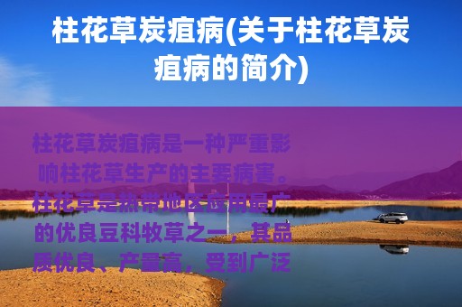 柱花草炭疽病(关于柱花草炭疽病的简介)