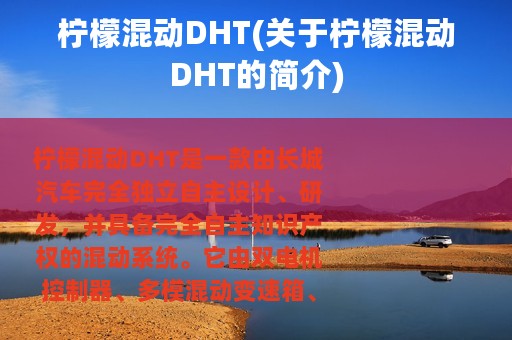 柠檬混动DHT(关于柠檬混动DHT的简介)