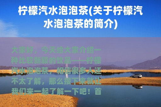 柠檬汽水泡泡茶(关于柠檬汽水泡泡茶的简介)