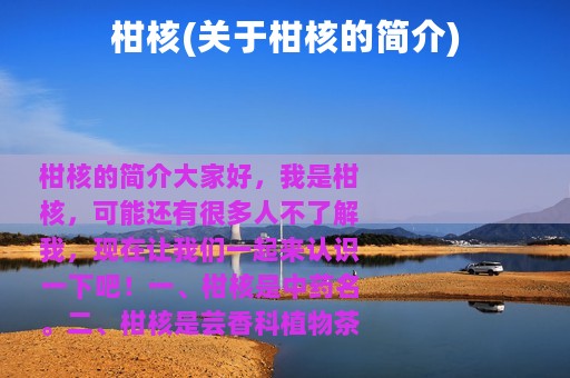 柑核(关于柑核的简介)