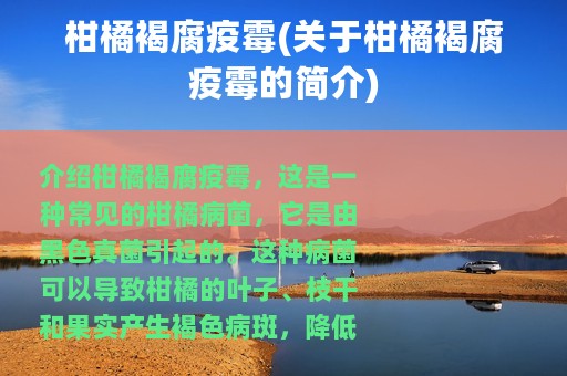 柑橘褐腐疫霉(关于柑橘褐腐疫霉的简介)