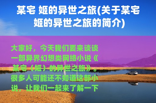 某宅 姬的异世之旅(关于某宅 姬的异世之旅的简介)