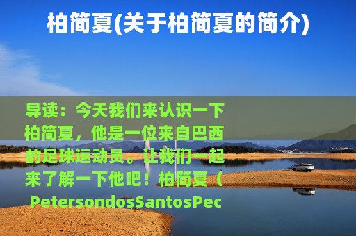 柏简夏(关于柏简夏的简介)