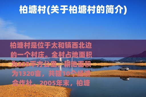 柏塘村(关于柏塘村的简介)