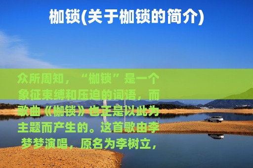 枷锁(关于枷锁的简介)