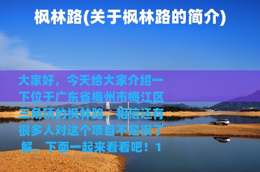 枫林路(关于枫林路的简介)