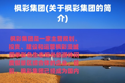 枫彩集团(关于枫彩集团的简介)