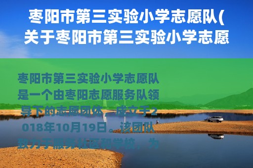 枣阳市第三实验小学志愿队(关于枣阳市第三实验小学志愿队的简介)