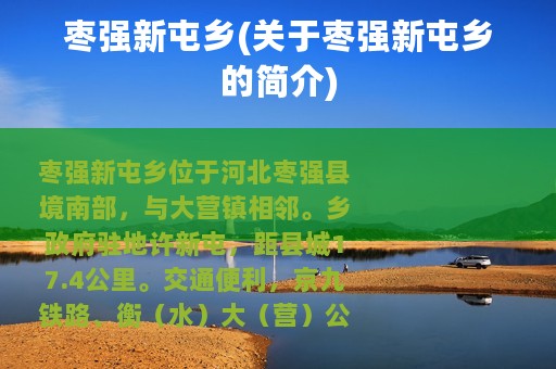 枣强新屯乡(关于枣强新屯乡的简介)
