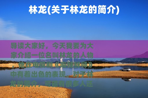 林龙(关于林龙的简介)