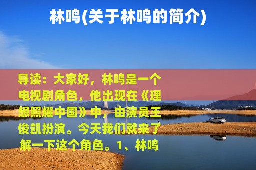 林鸣(关于林鸣的简介)