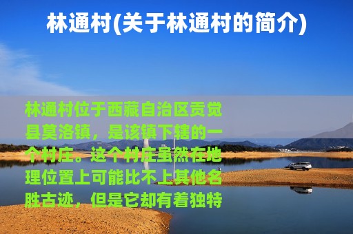 林通村(关于林通村的简介)
