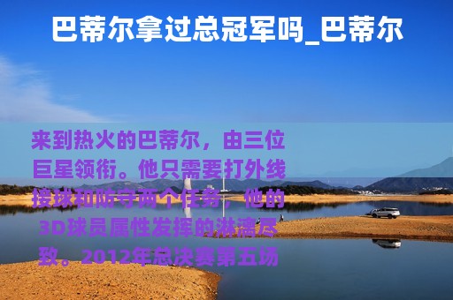 巴蒂尔拿过总冠军吗_巴蒂尔