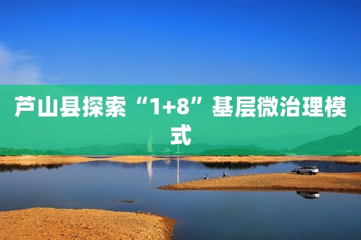芦山县探索“1+8”基层微治理模式
