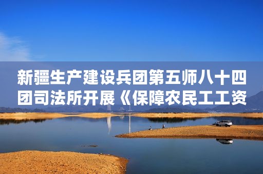 新疆生产建设兵团第五师八十四团司法所开展《保障农民工工资支付条例》普法宣传活动