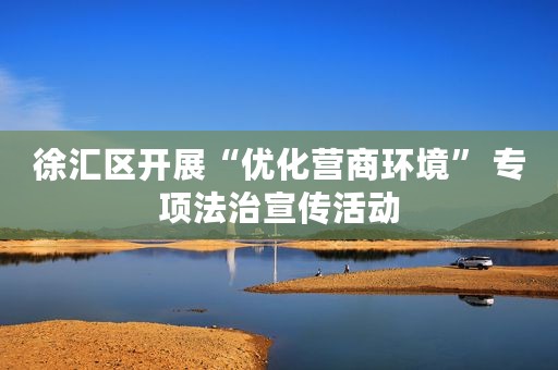徐汇区开展“优化营商环境” 专项法治宣传活动