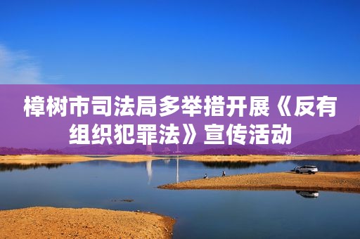 樟树市司法局多举措开展《反有组织犯罪法》宣传活动