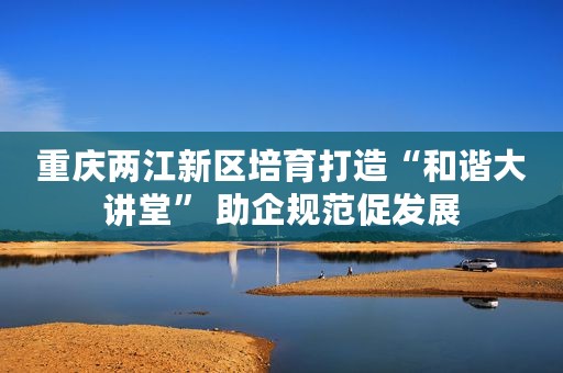 重庆两江新区培育打造“和谐大讲堂” 助企规范促发展