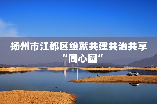 扬州市江都区绘就共建共治共享“同心圆”