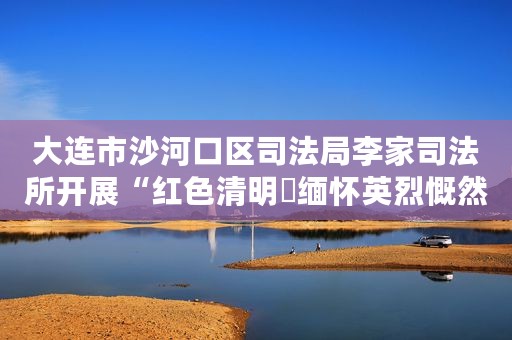 大连市沙河口区司法局李家司法所开展“红色清明▪缅怀英烈慨然前行”法治宣传教育系列活动