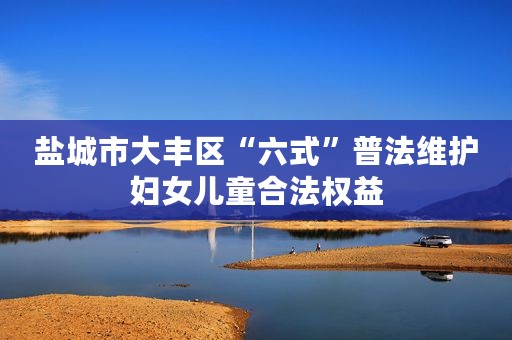 盐城市大丰区“六式”普法维护妇女儿童合法权益