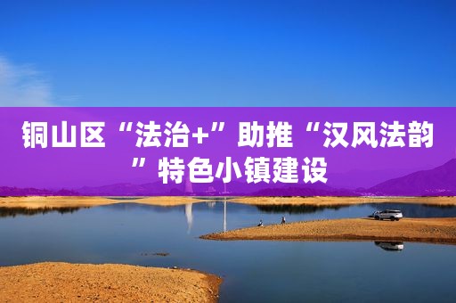 铜山区“法治+”助推“汉风法韵”特色小镇建设