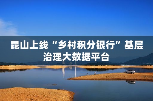 昆山上线“乡村积分银行”基层治理大数据平台