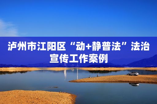 泸州市江阳区“动+静普法”法治宣传工作案例