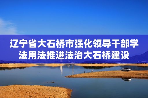 辽宁省大石桥市强化领导干部学法用法推进法治大石桥建设