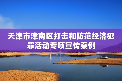 天津市津南区打击和防范经济犯罪活动专项宣传案例