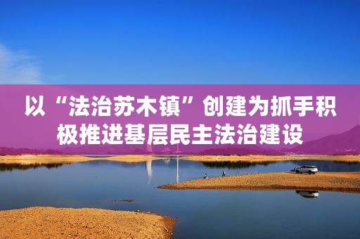 以“法治苏木镇”创建为抓手积极推进基层民主法治建设
