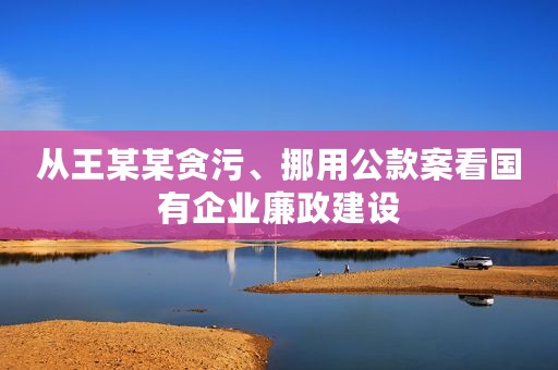 从王某某贪污、挪用公款案看国有企业廉政建设