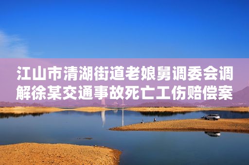 江山市清湖街道老娘舅调委会调解徐某交通事故死亡工伤赔偿案以案释法