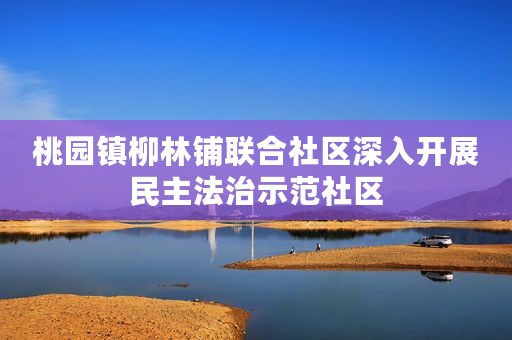 桃园镇柳林铺联合社区深入开展民主法治示范社区