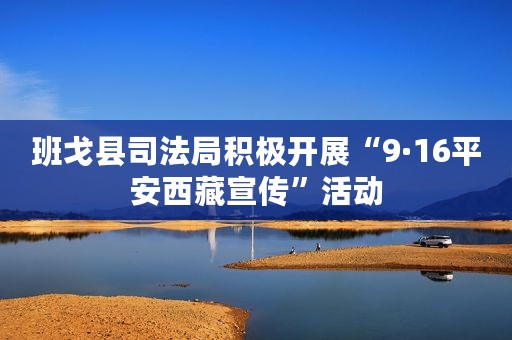 班戈县司法局积极开展“9·16平安西藏宣传”活动