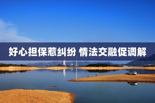 好心担保惹纠纷 情法交融促调解