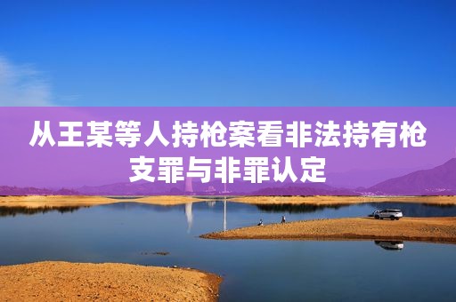从王某等人持枪案看非法持有枪支罪与非罪认定