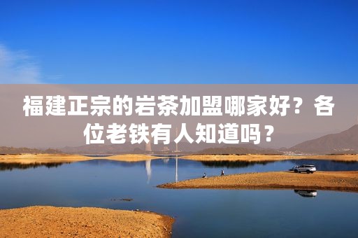 福建正宗的岩茶加盟哪家好？各位老铁有人知道吗？