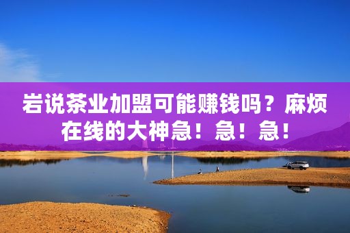 岩说茶业加盟可能赚钱吗？麻烦在线的大神急！急！急！