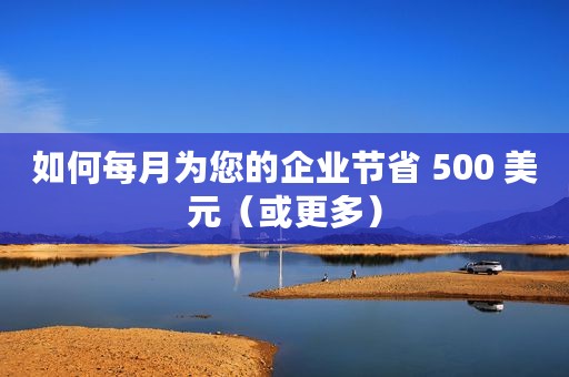 如何每月为您的企业节省 500 美元（或更多）